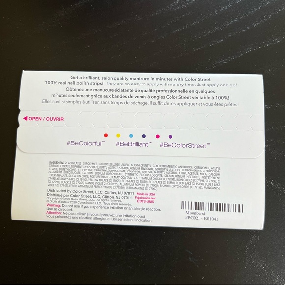 💅👣 Color Street Moonburst Pedicure (retired) - Picture 3 of 3